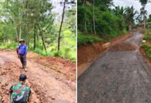 Inilah Penjelasan Kades Cicadas Daman S Permana terkait Jalan Rusak yang Viral di Medsos