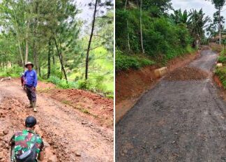 Inilah Penjelasan Kades Cicadas Daman S Permana terkait Jalan Rusak yang Viral di Medsos