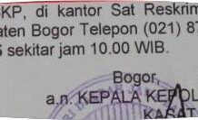 Gisella Anastasia Angkat Bicara : Surat Resmi Panggilan Saksi atas Dugaan Perselingkuhan dari Polres Kab. Bogor Tak Bertanggal..!!