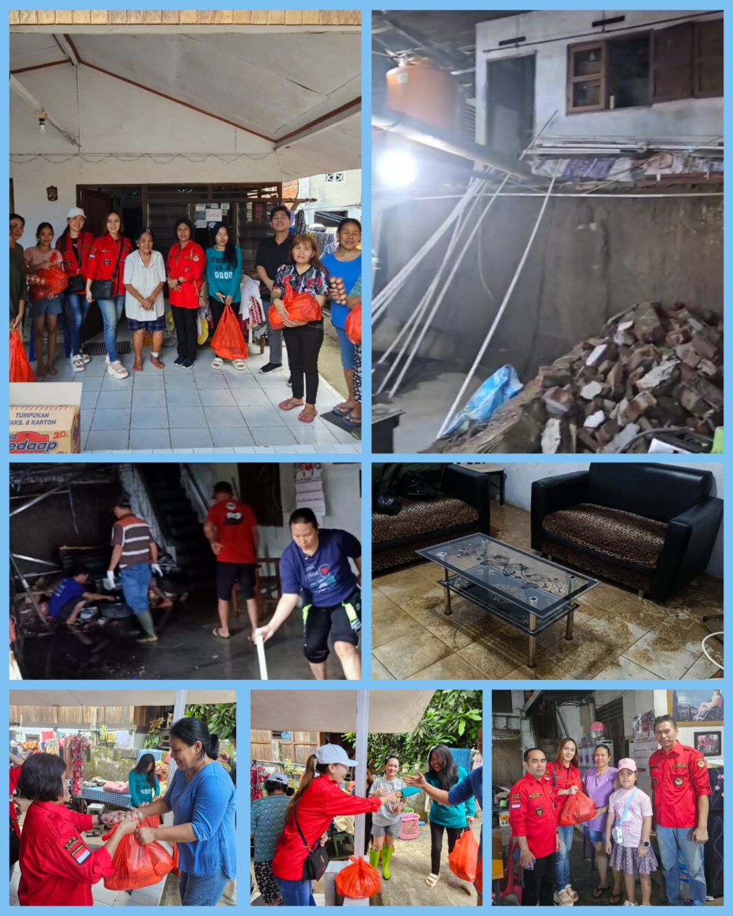 Setya Kita Pancasila DPW Sulawesi Utara Salurkan Bantuan bagi Warga Perkamil yang Terdampak Banjir