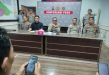 Konferensi Pers Polres Sijunjung Terkait Dugaan Penganiayaan 4 Wartawan