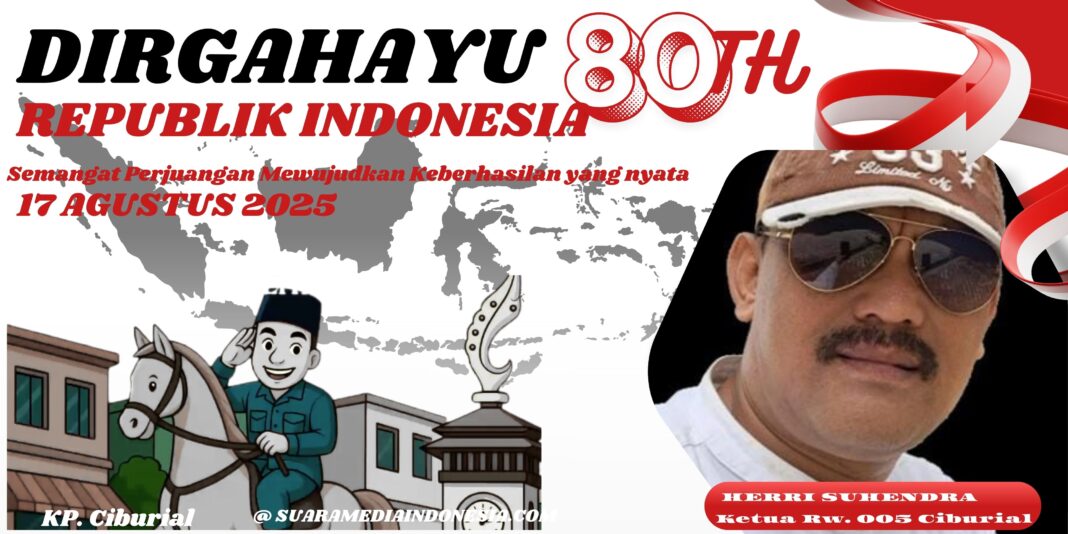 Harri Suhendra Ketua RW 05 Desa Tugu Utara : Kampung Ciburial Harus Meriah, Sambut HUT RI Ke – 80