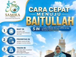 Samira Travel Umroh ” Sahabat Umroh & Haji Keluarga Anda, Ketika Hati Terpanggil Menuju Tanah Suci, Hubungi Agen Yani Bungsu.