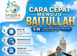 Samira Travel Umroh ” Sahabat Umroh & Haji Keluarga Anda, Ketika Hati Terpanggil Menuju Tanah Suci, Hubungi Agen Yani Bungsu.